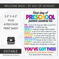 preschool parent survival kit